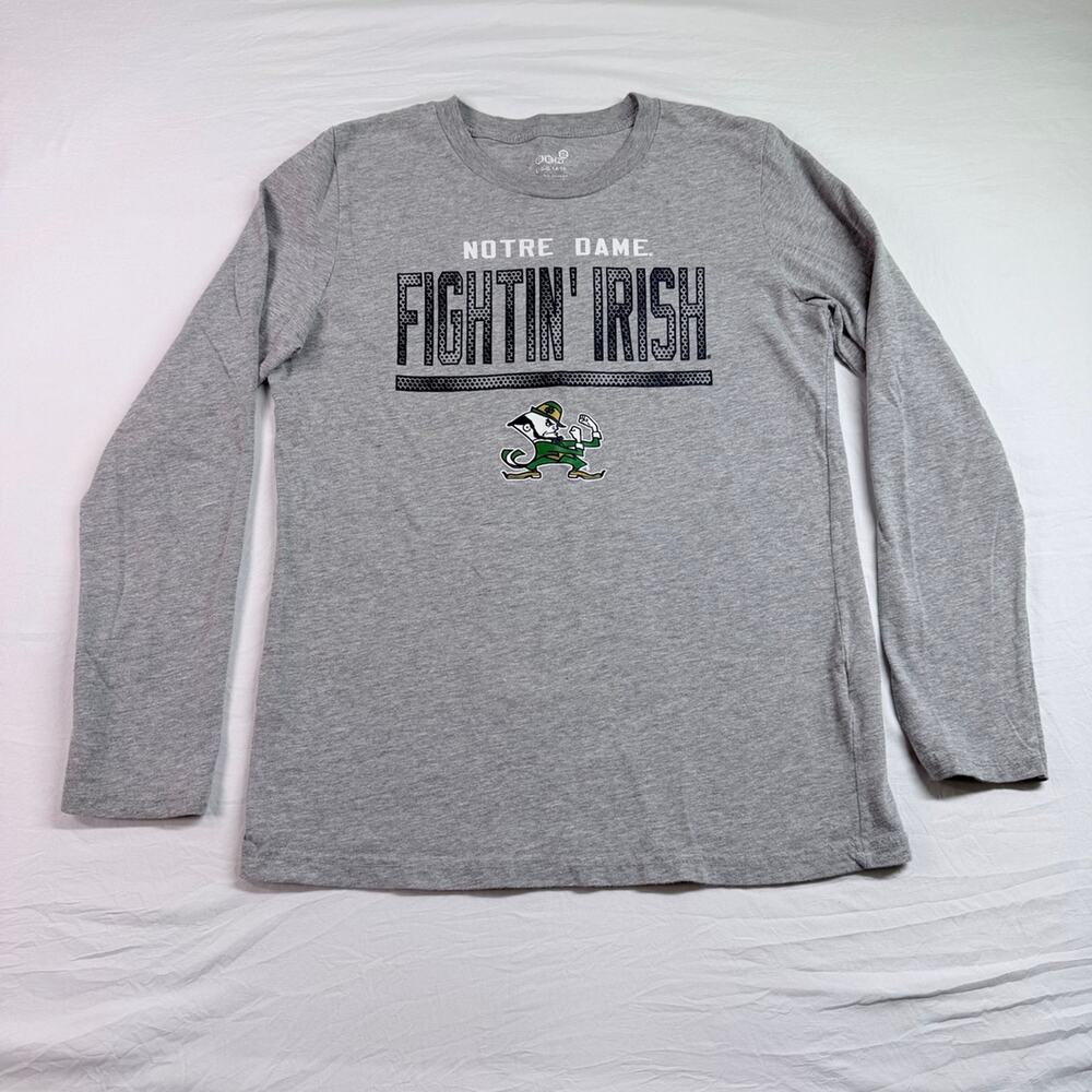 Notre Dame Long Sleeve Boys Shirt Size L